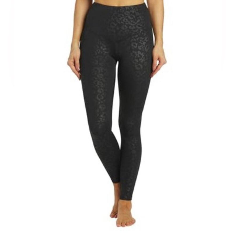 Marika Black leopard Patterned Leggings Sz 2x